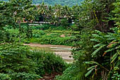 Luang Prabang, Laos - Walking along the riverfront of the Nam Khan